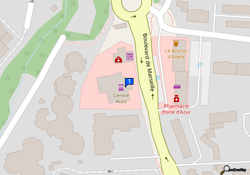 Carte Garage Bellevue