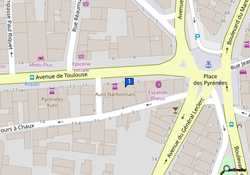 Carte Bat Iso 84