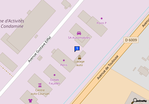 Carte Centre De Lavage