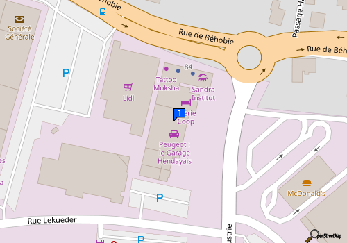 Carte Le Garage Hendayais