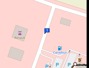 Carte Nailloux Automobiles