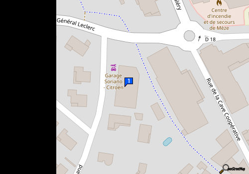 Carte Garage Soriano