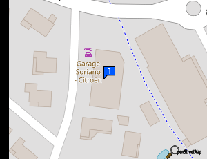 Carte Garage Soriano