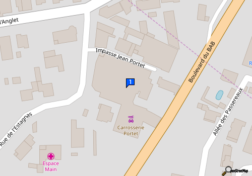 Carte Etablissements Portet