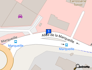 Carte Garage La Marqueille