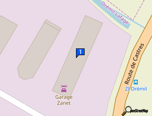 Carte Garage Zanet