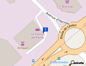 Carte Montredon Automobiles