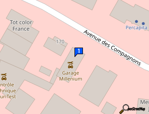Carte Garage Millenium