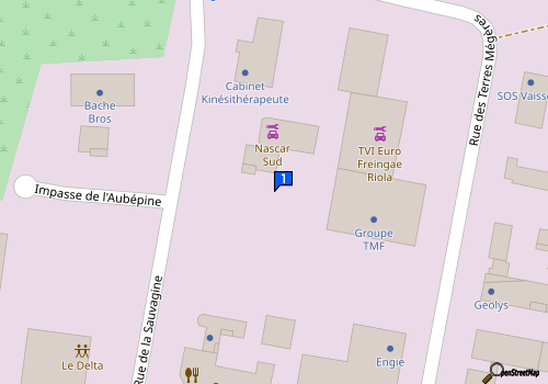 Carte Nas Car Sud