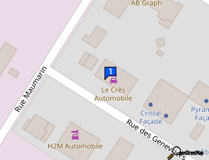 Carte Le Cres Automobile