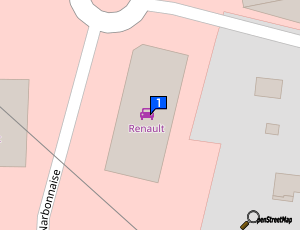 Carte Beaucaire Automobiles