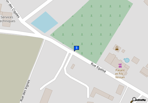 Carte Garage Parant