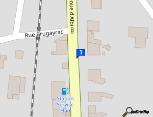 Carte Carmaux Fournitures Auto