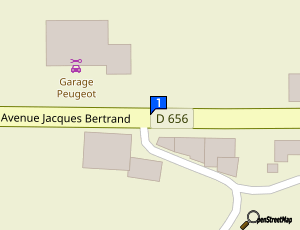 Carte Eurl Garage Fabien Lacaze