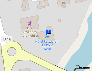 Carte Florac Cevennes Automobiles