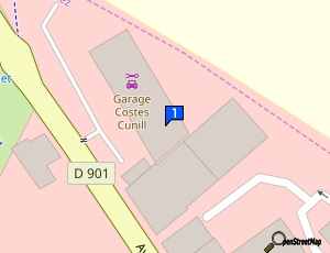 Carte Sarl Costes Cunill