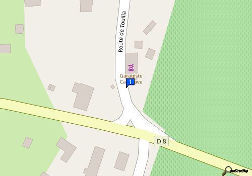 Carte Garage Cazenave
