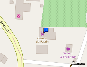 Carte Garage Du Pastin