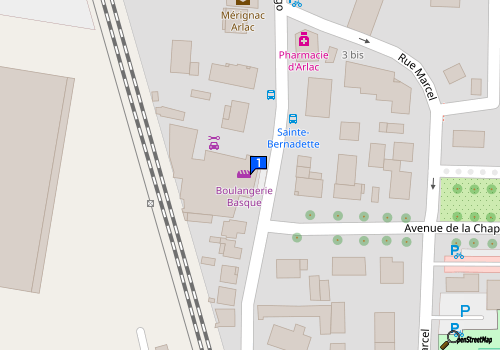 Carte Garage Central Auto Arlac