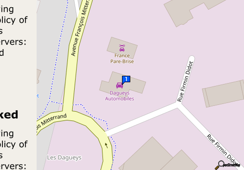 Carte Dagueys Automobiles