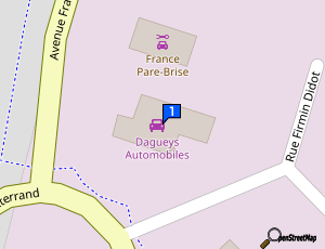 Carte Dagueys Automobiles