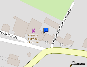 Carte Garage Servizet