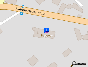 Carte Haussmann Automobiles