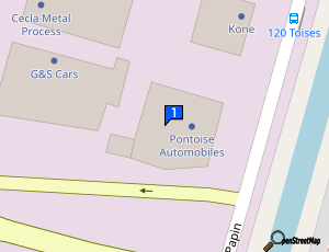 Carte Sarl Pontoise Automobiles