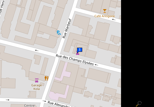 Carte Sarl Garage Des Champs Elysees