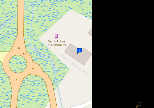 Carte Saint Aubin Automobiles