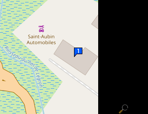 Carte Saint Aubin Automobiles