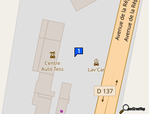 Carte Centre Auto Tess