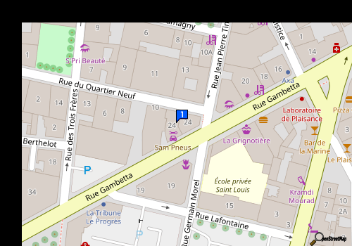 Carte Sam Pneus