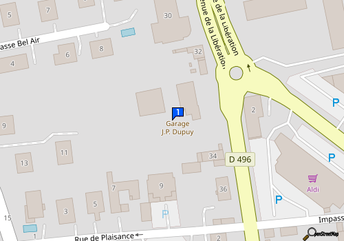 Carte Sarl Garage Dupuy J P