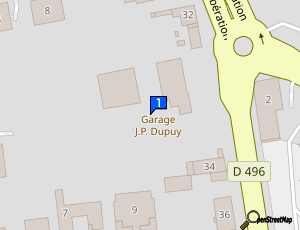 Carte Sarl Garage Dupuy J P