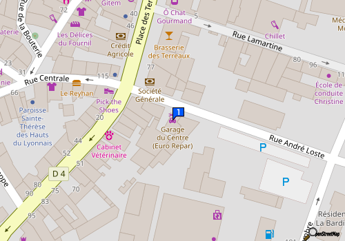 Carte Garage Du Centre