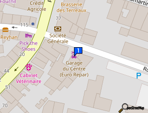 Carte Garage Du Centre