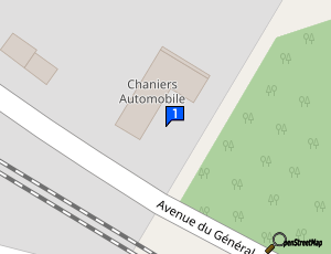 Carte Chaniers Automobile