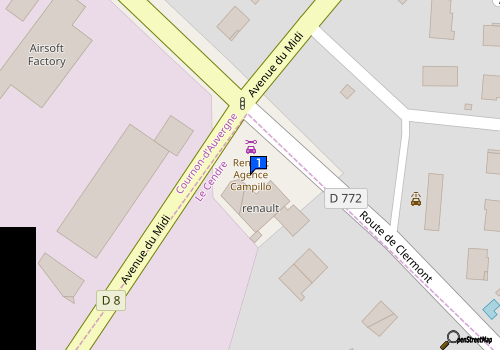 Carte Garage Campillo H