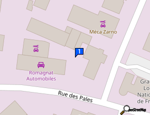 Carte Romagnat Automobiles