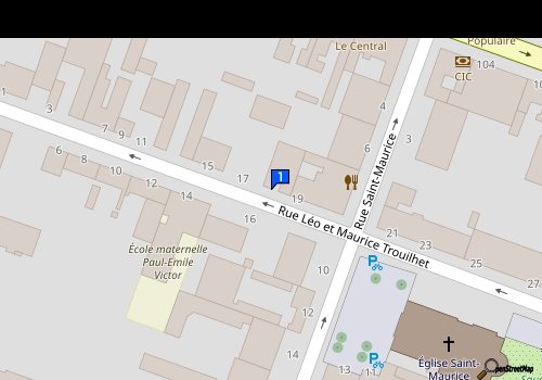 Carte Garage Saint Gilbert