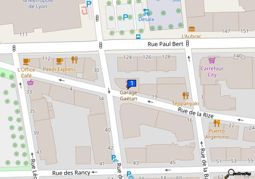 Carte Garage Gaetan