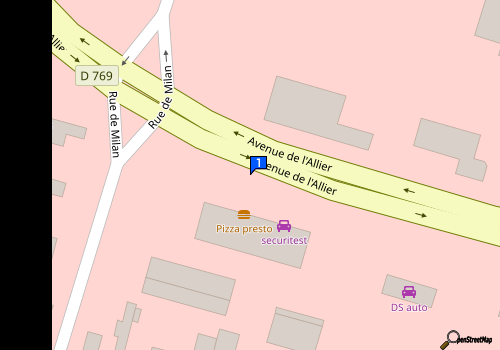 Carte Lave Autos Lempdes