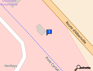 Carte Doussard Automobiles