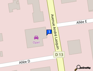 Carte Sallanches Automobiles S A S