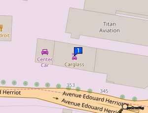 Carte Carglass S A S