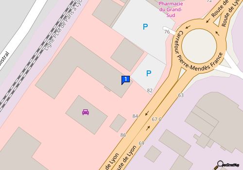 Carte Macon Automobiles