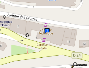 Carte Evian Carrosserie