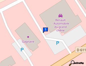 Carte Eurl Monnet Automobiles