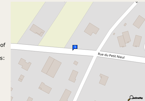 Carte Sarl Garage Tribot